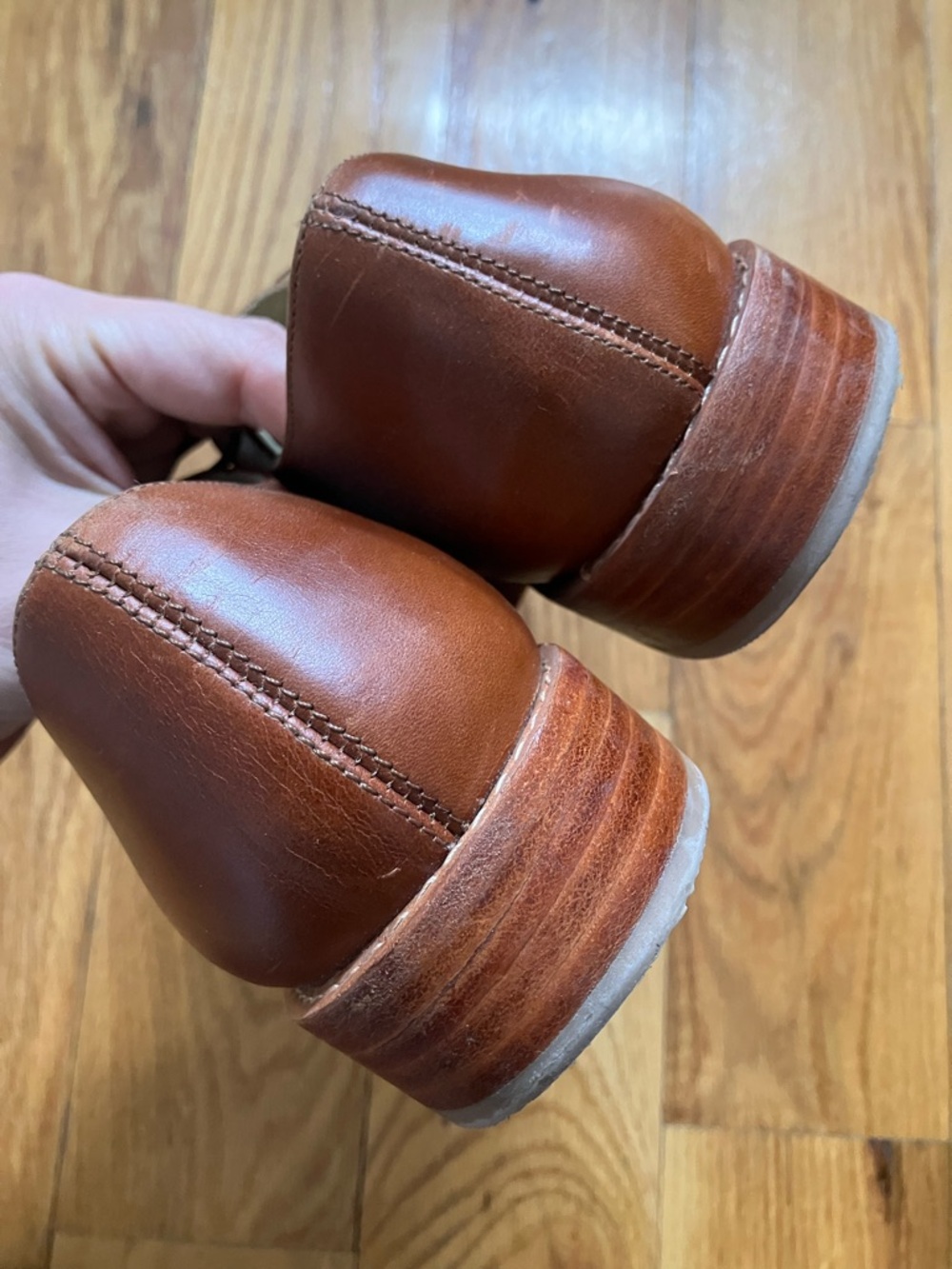 Nisolo tan oxfords, like new - Picture 5 of 8